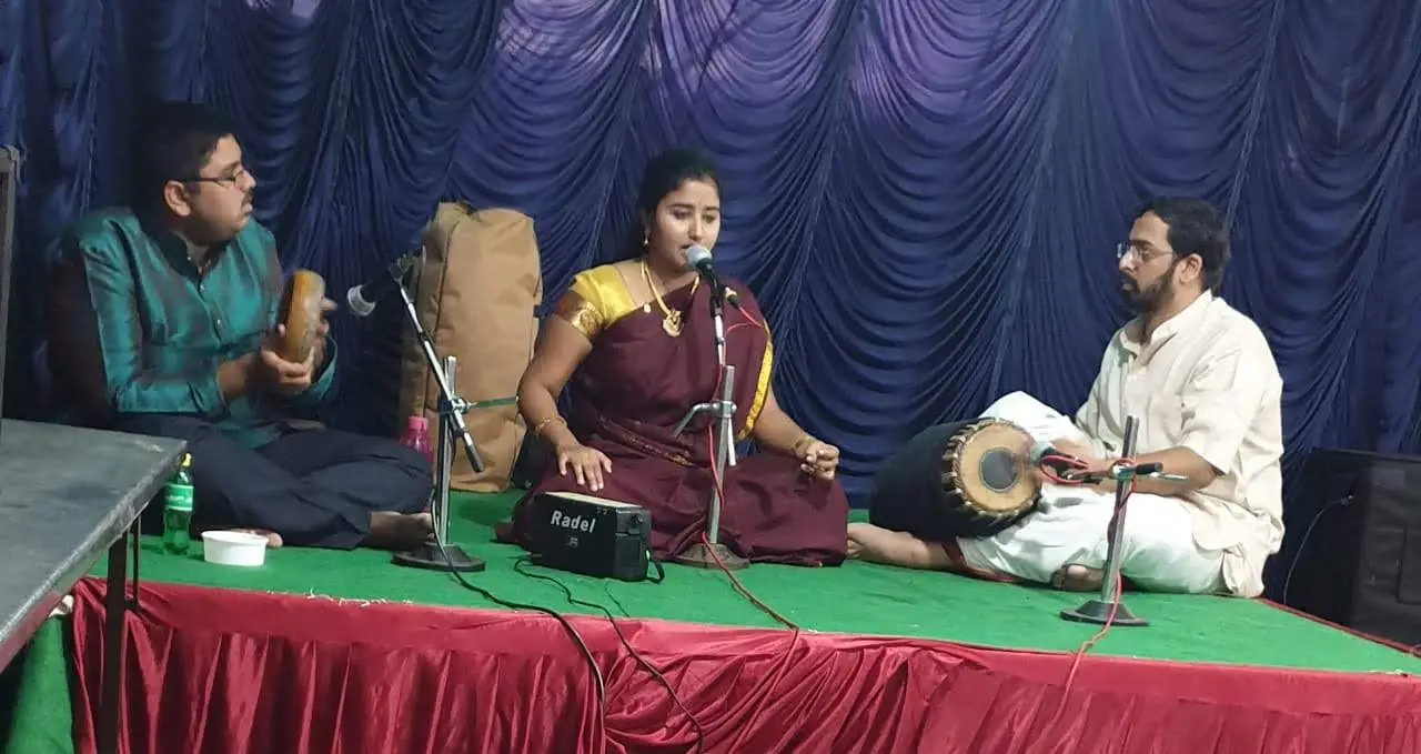 Dr. Akshatha Varun performing on historic cultural stages